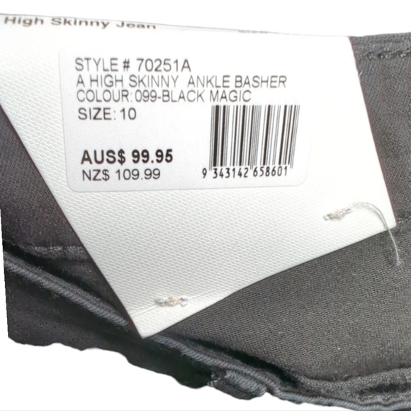 NWT Abrand High Skinny Ankle Basher Jean Size 28 / 6 - Picture 6 of 11